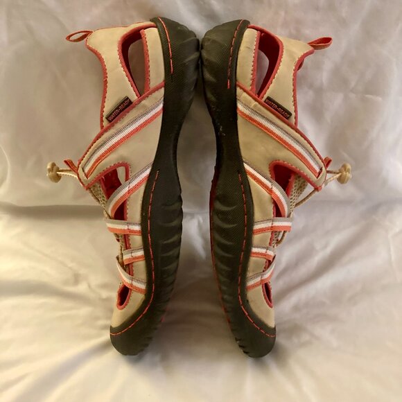 Great Condition, JBU JAMBU, SZ 7, Orange & Cream Water Shoes - Picture 4 of 7
